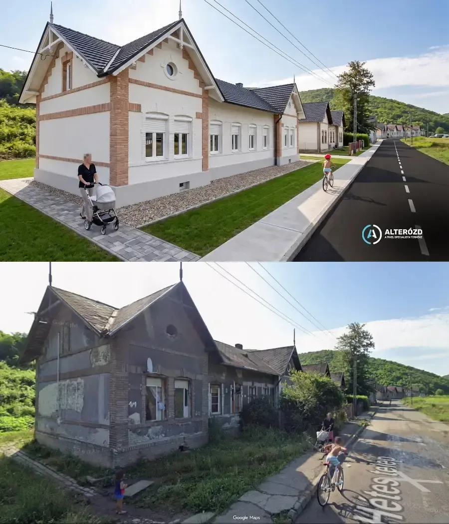 Hétes-telep, a csend és a tisztaság fellegvára – látványterv 1
