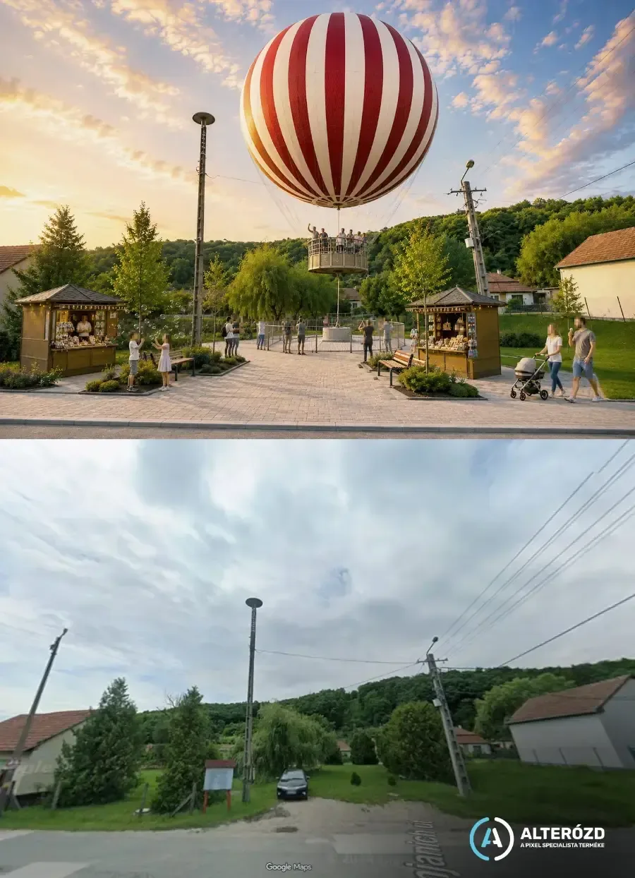 Szenna turisztikai „atomhatalommá” válása – II. rész: a hőlégballon – látványterv 2
