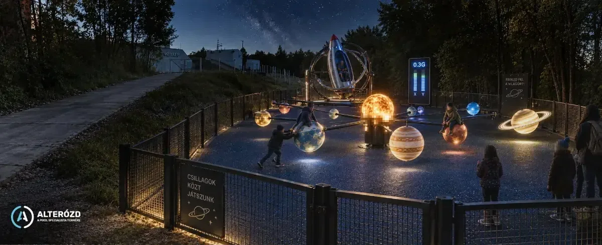 Az Elek Imre Csillagvizsgáló megújulása I. – neuroinkluzív játszópark – AlterÓzd látványterv