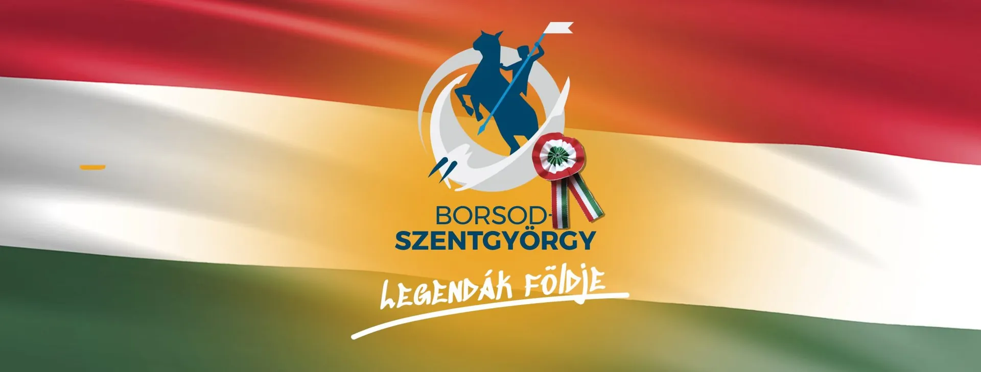 Ünnepi borítókép nemzeti zászlóval és a település logójával