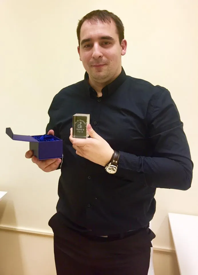 Máté István az Év Honlapja díjjal