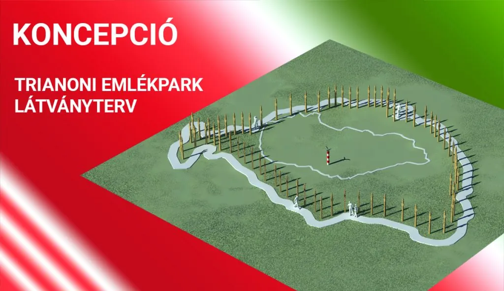 A trianoni emlékpark látványterve
