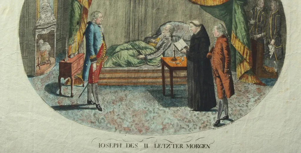 Metszet II. József utolsó reggeléről