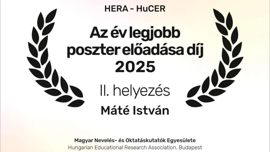 Máté István a HuCER 2025 díjátadóján