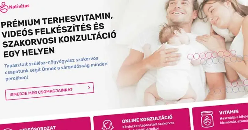 A Nativitas várandósvitamin és digitális szolgáltatásai