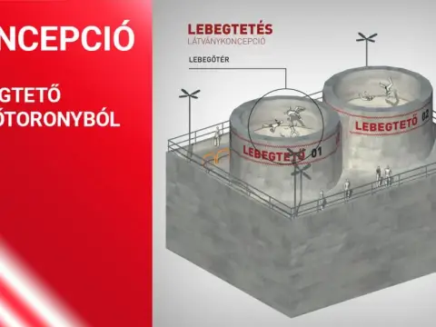 Koncepció: lebegtetőközpont a hűtőtoronyból – Ózd város önkormányzati vizuális kommunikációja