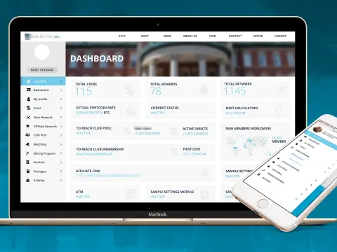 Virtuális pénztárca dashboardja laptopon és mobilon – Virtuális pénztárca alkalmazás UX- és UI-tervezése