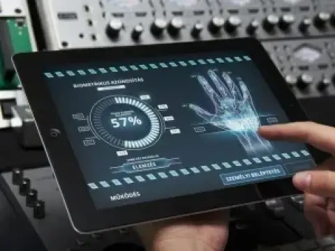 A vénaszkenner felülete tableten futva – Vénaszkenner prototípus UI- és animációterve az ISRV Zrt. részére