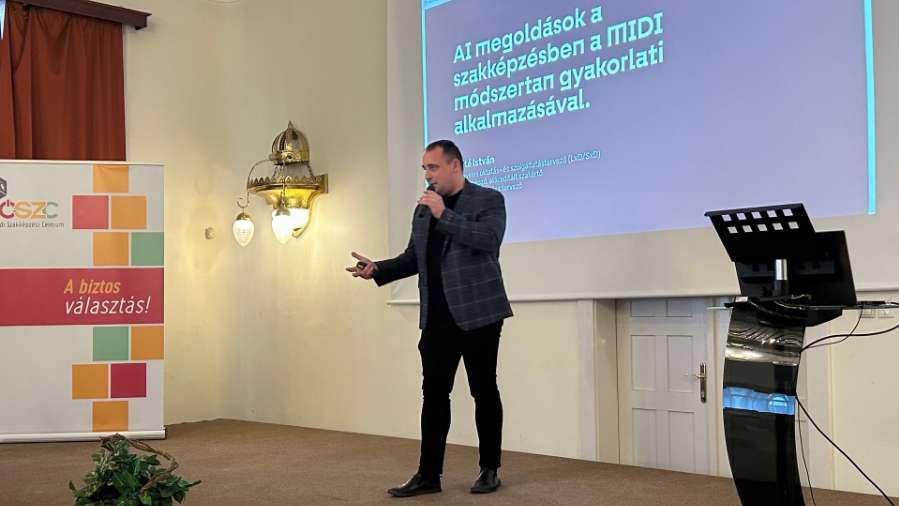 AI-eszközök és a MIDI-modell a szakképzés jövőjében előadás
